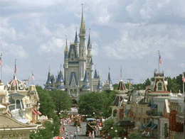 Aerial Photo of the Disney Castle at Walt Disney World, Orlandom Florida